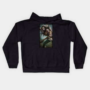 Ashe Mosaic Portrait 4 Kids Hoodie